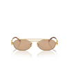 Miu Miu MU 54ZS Sunglasses 5AK40D gold - product thumbnail 1/3