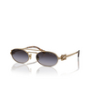 Miu Miu MU 54ZS Sunglasses 7OE5D1 antique gold - product thumbnail 2/3