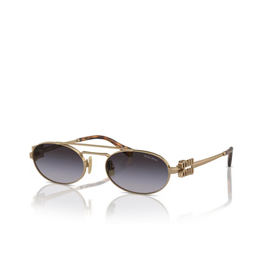 Miu Miu MU 54ZS Sunglasses 7OE5D1 antique gold - three-quarters view