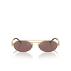 Miu Miu MU 54ZS Sunglasses ZVN70D pale gold - product thumbnail 1/3