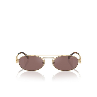 Miu Miu MU 54ZS Sunglasses ZVN70D pale gold - front view