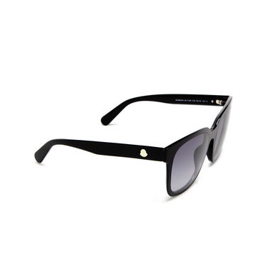 Gafas de sol Moncler BIOBEAM 01B shiny black - Vista tres cuartos