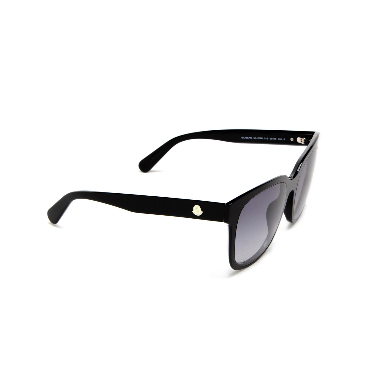 Moncler BIOBEAM Sunglasses 01B Shiny Black - 2/3