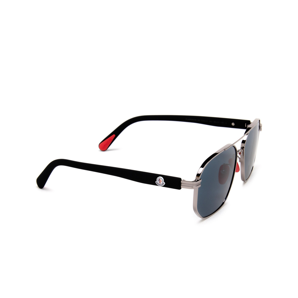 Moncler FLAPERON Sunglasses 14V Shiny Light Ruthenium - 2/3