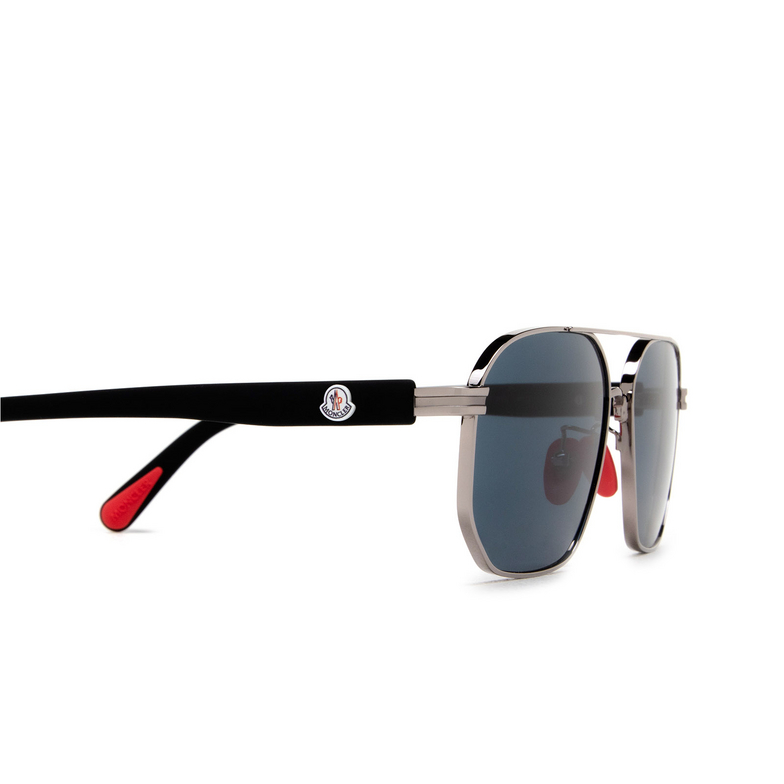 Moncler FLAPERON Sunglasses 14V shiny light ruthenium - 3/3