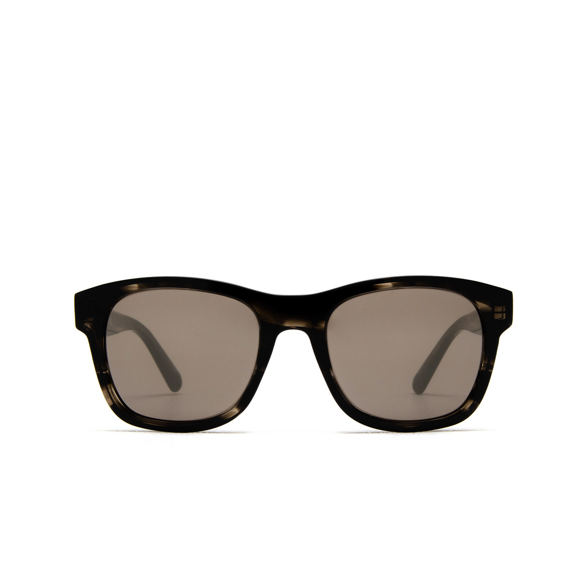 Moncler GLANCER Sunglasses 48L Shiny Dark Brown - front view