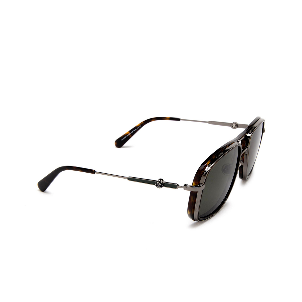 Moncler KONTOUR Sunglasses 52R Dark Havana - 2/3