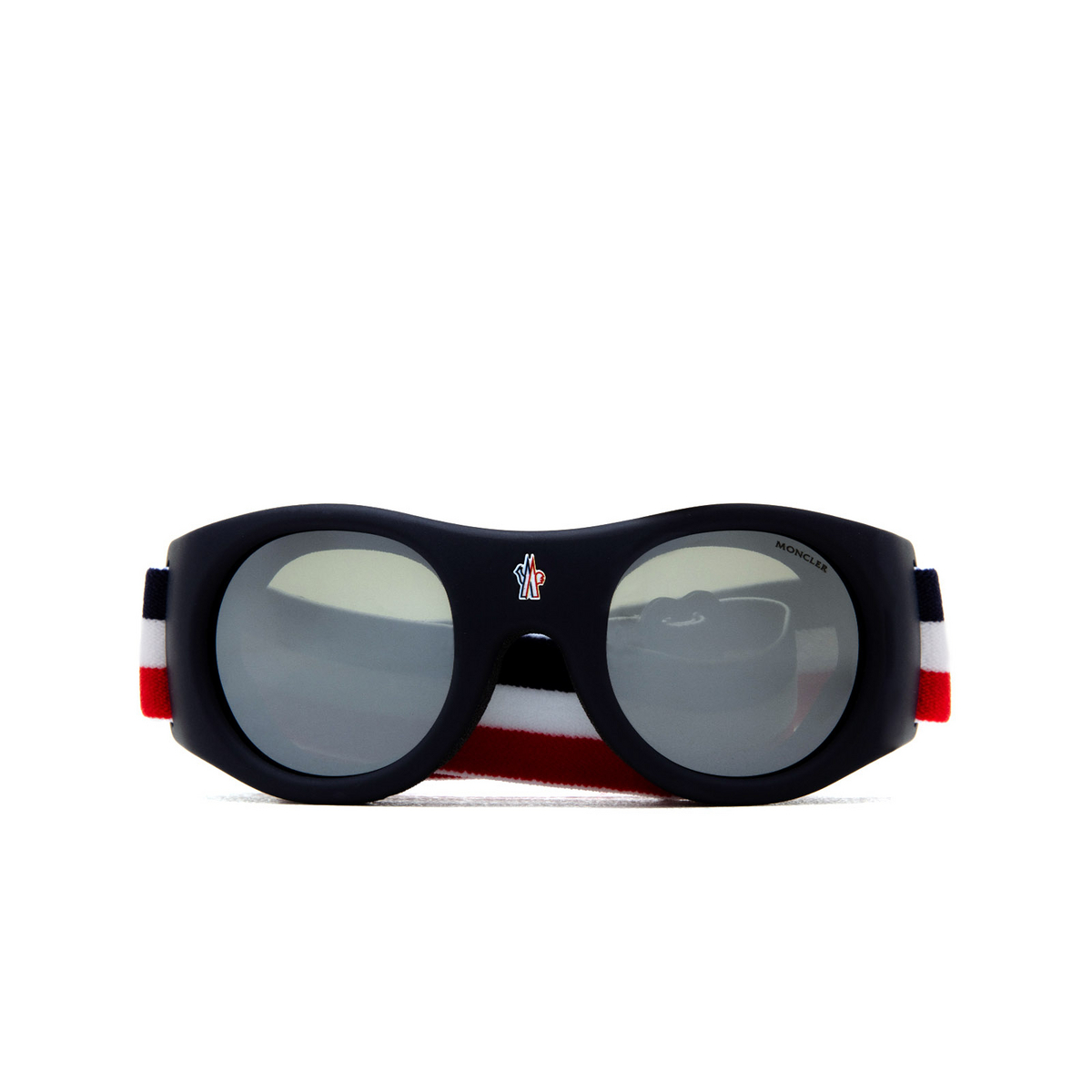 Moncler MASK Sunglasses 92C Blue - front view