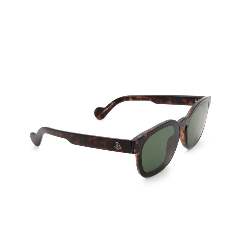 Moncler ML0086 Sunglasses 52N dark havana - 2/3