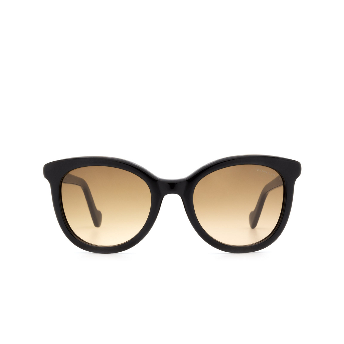 Moncler ML0119 Sunglasses 01F Shiny Black - front view