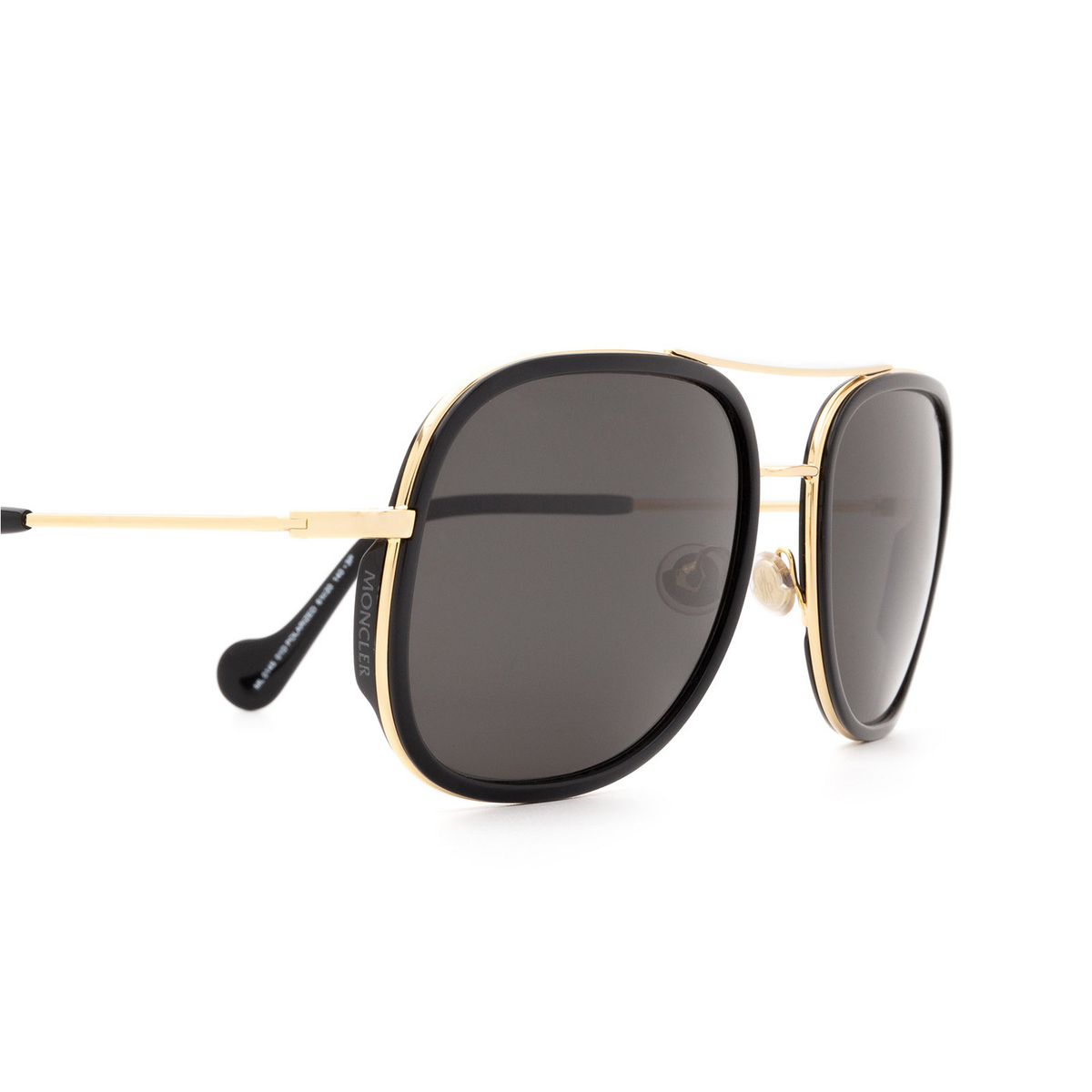 Moncler ML0145 Sunglasses 01D Shiny Black - 3/3