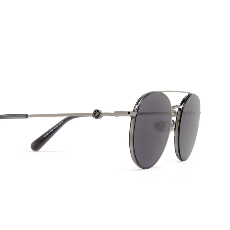 Moncler ML0214 Sunglasses 08A shiny gunmetal - 3/3