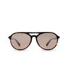 Moncler ML0228 Sunglasses 52L dark havana - product thumbnail 1/3