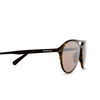 Moncler ML0228 Sunglasses 52L dark havana - product thumbnail 3/3