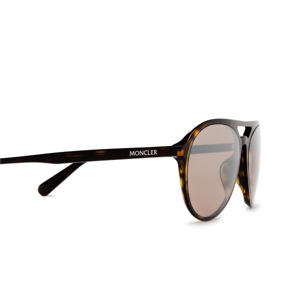 Moncler ML0228 Sunglasses 52L Dark Havana - product thumbnail 3/3