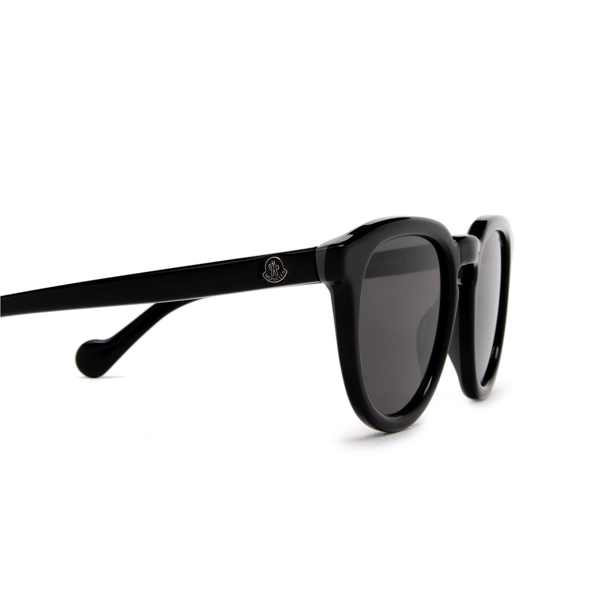 Moncler ML0229 Sunglasses 01D Shiny Black - product thumbnail 3/3