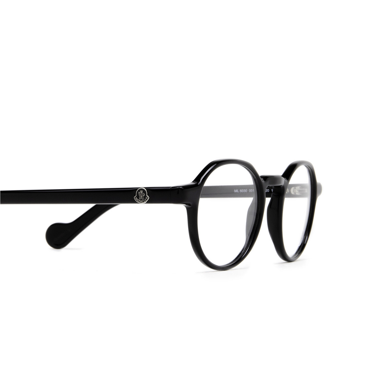 Moncler ML5030 Eyeglasses 001 Black - 3/3