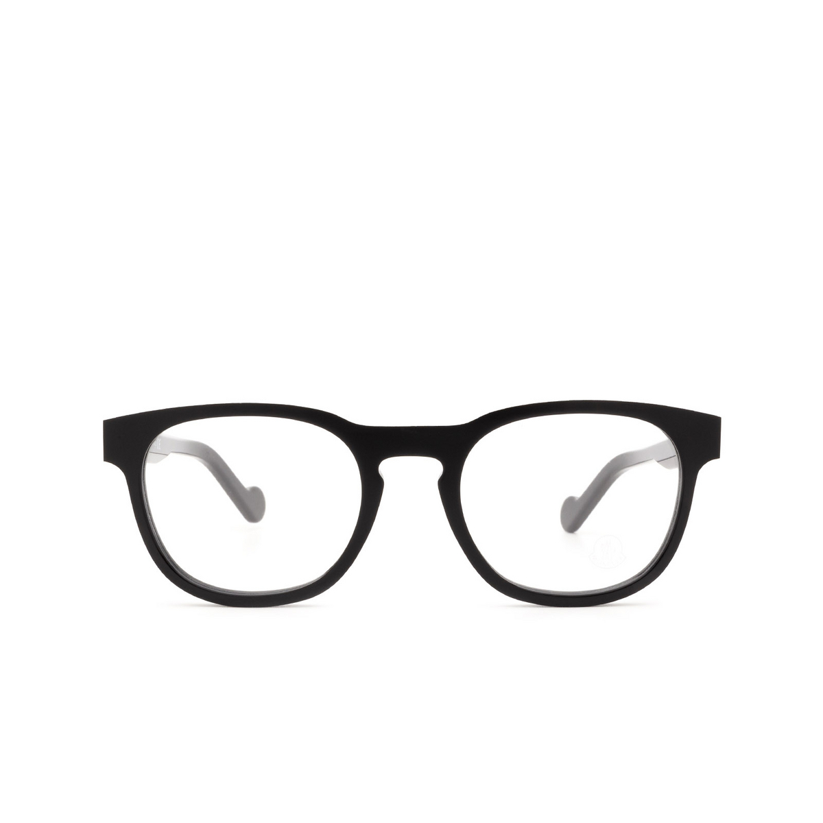 Moncler ML5052 Eyeglasses 001 Shiny Black - front view