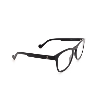 Moncler ML5101 Eyeglasses 001 shiny black - three-quarters view