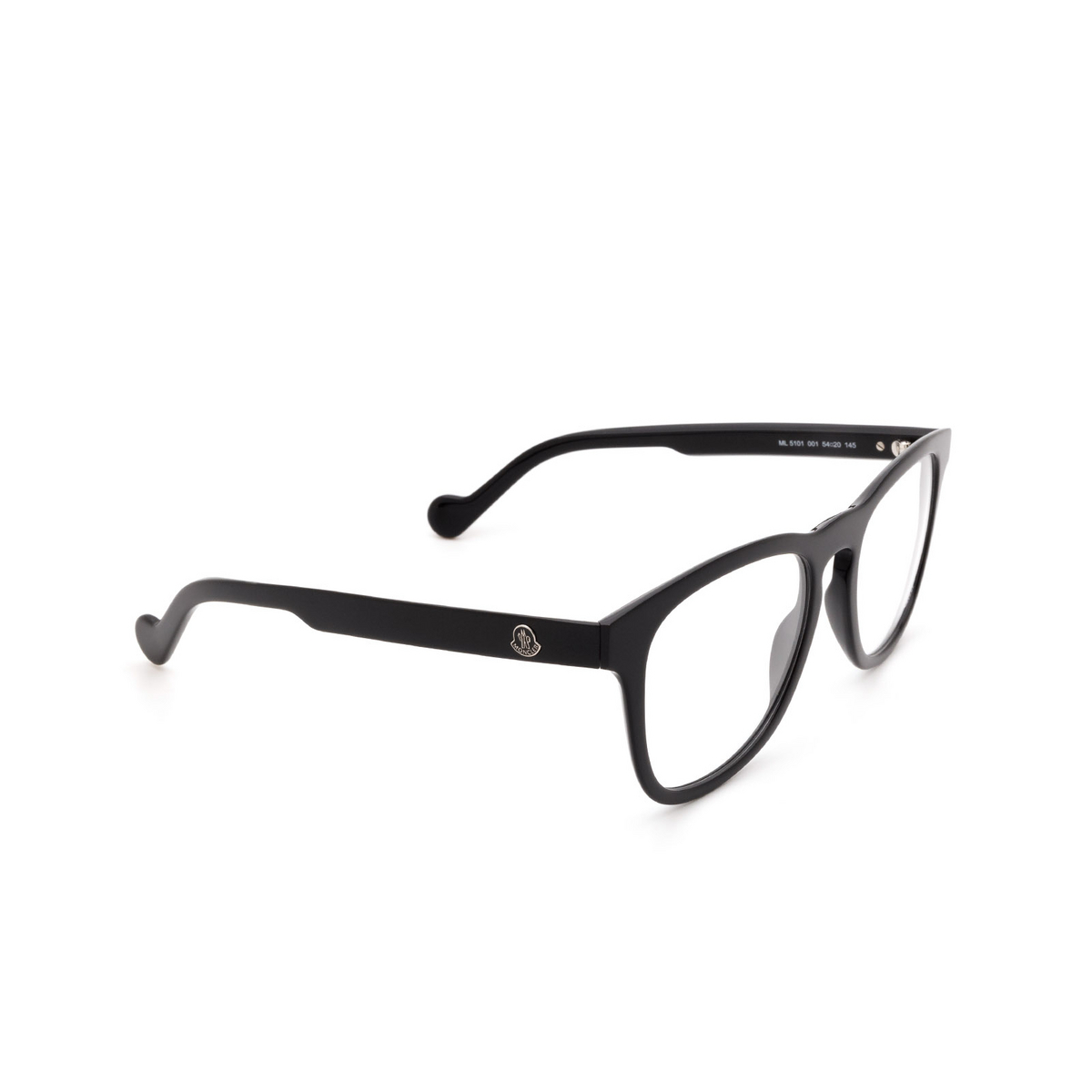 Moncler ML5101 Eyeglasses 001 Shiny Black - product thumbnail 2/3