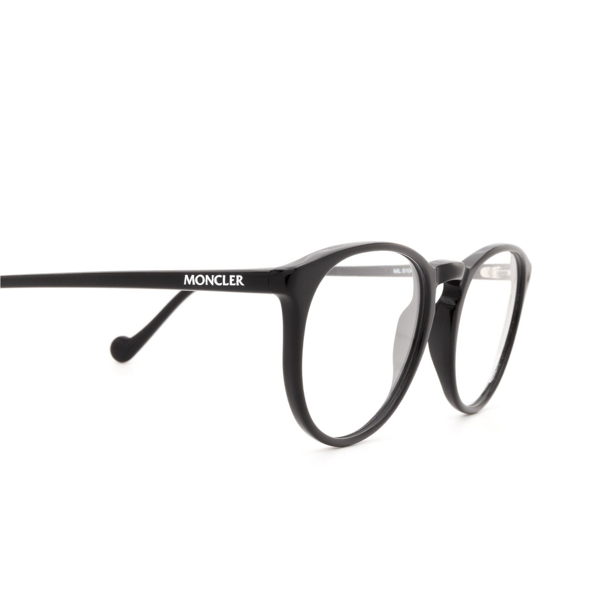 Moncler ML5104 Eyeglasses 001 Shiny Black - 3/3