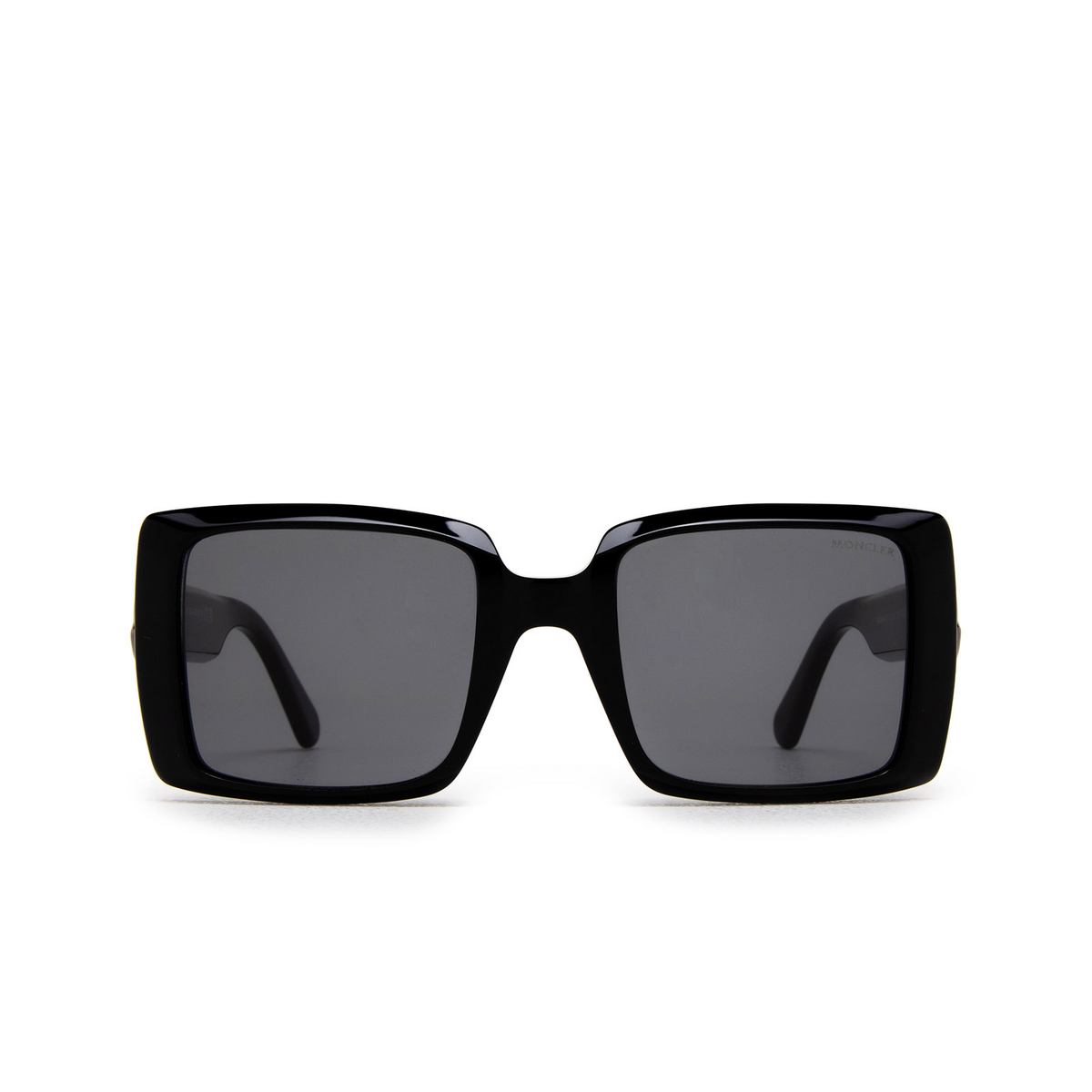 Moncler PROMENADE Sunglasses 01A Shiny Black - front view