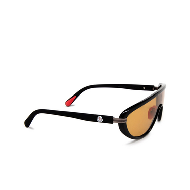 Gafas de sol Moncler VITESSE 01E shiny black - Vista tres cuartos