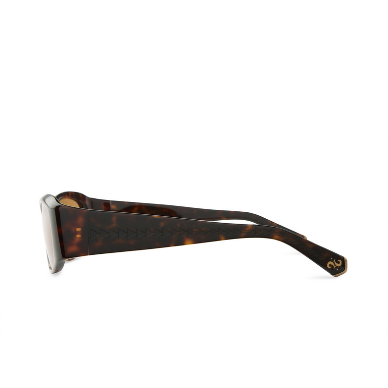 Mr. Leight ALOHA DOC S Sunglasses HKT-ATG/GMED hickory tortoise-antique gold - 3/4