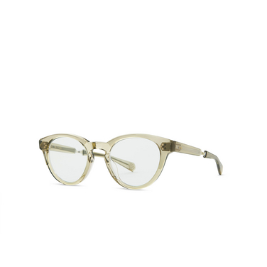 Mr. Leight AUDREY C Eyeglasses OI-12KG-DEM MNT olivine-12k white gold-demo mint - three-quarters view