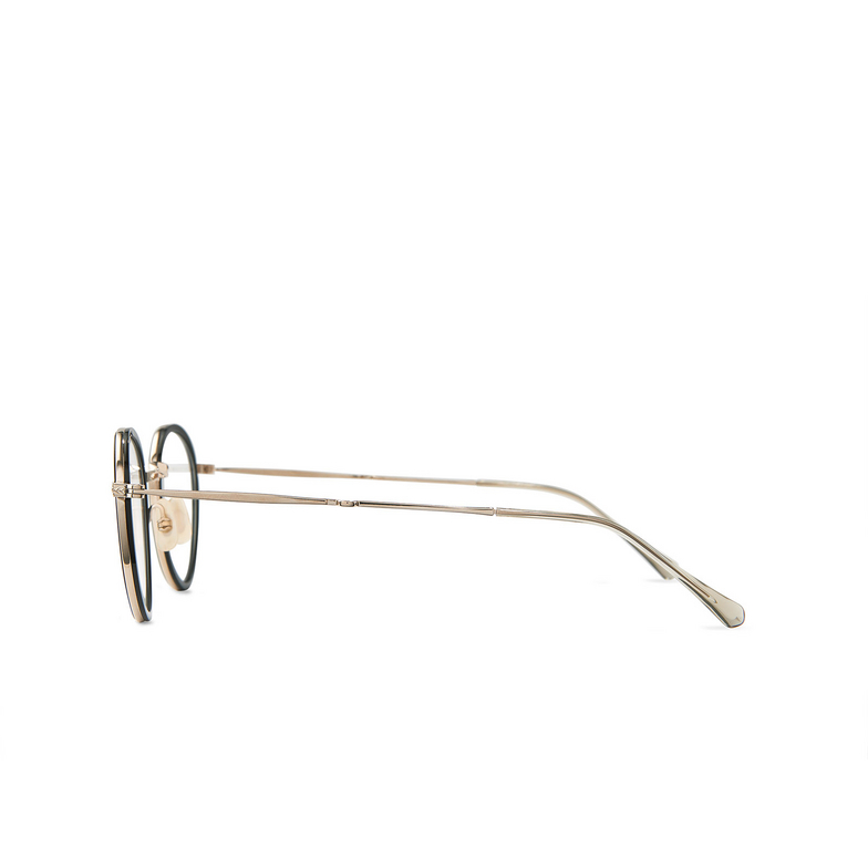 Mr. Leight BRISTOL C Eyeglasses BK-12KG black-12k white gold - 3/4