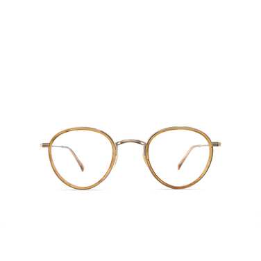 Mr. Leight BRISTOL C Eyeglasses mrrye-12kg marbled rye-12k white gold - front view