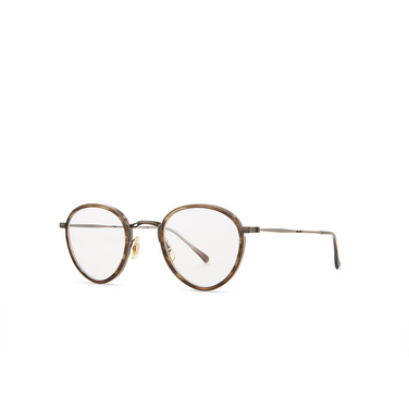 Mr. Leight BRISTOL C Eyeglasses tob-atg tobacco-antique gold - three-quarters view