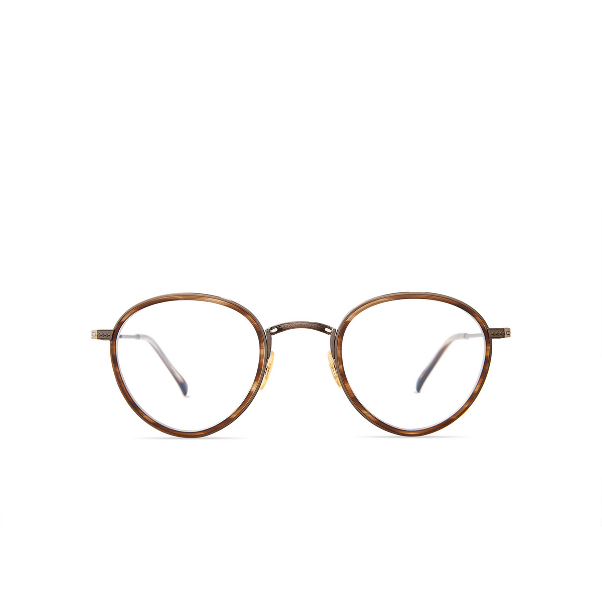 Mr. Leight BRISTOL C Eyeglasses TOB-ATG Tobacco-Antique Gold - front view