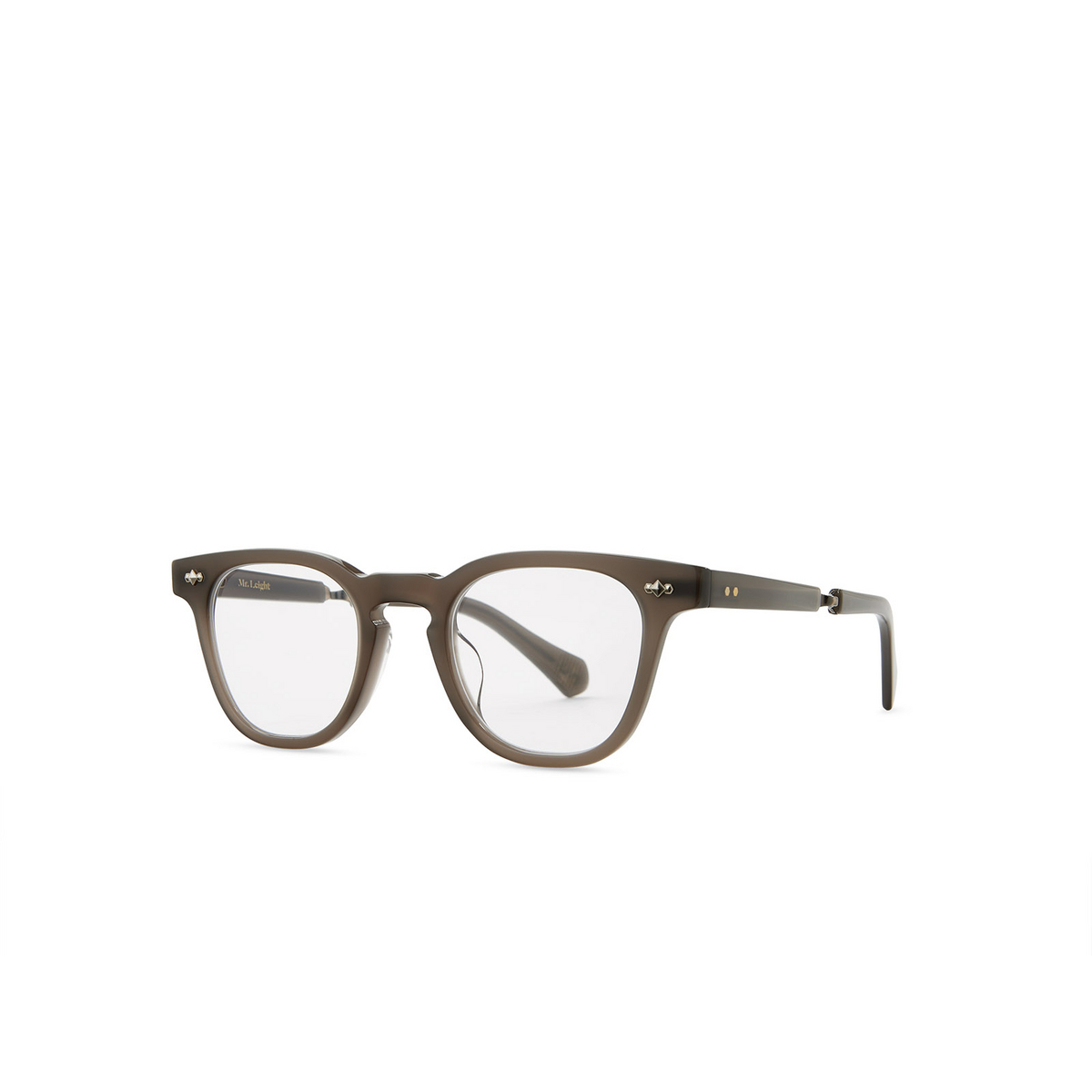 Mr. Leight DEAN C Eyeglasses TRU-ATG Truffle-Antique Gold - three-quarters view