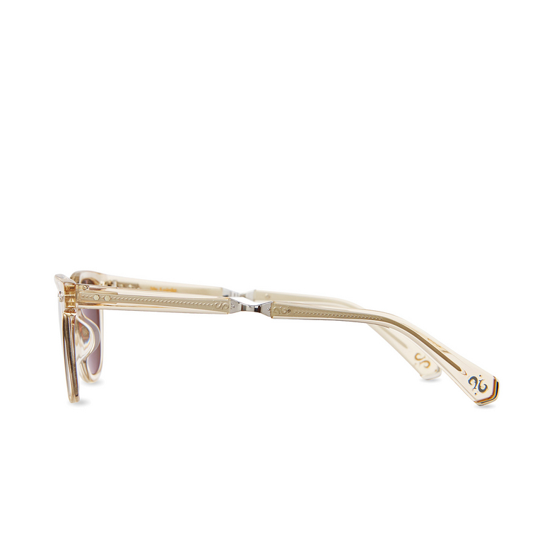 Mr. Leight DEAN S Sunglasses CHAND-PLT/OXFGYPLR chandelier-platinum - 3/4