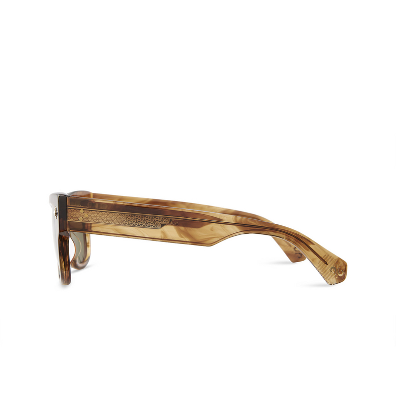 Mr. Leight DUKE S Sunglasses MRRYE-12KG/BOXGRN marbled rye-12k white gold - 3/4