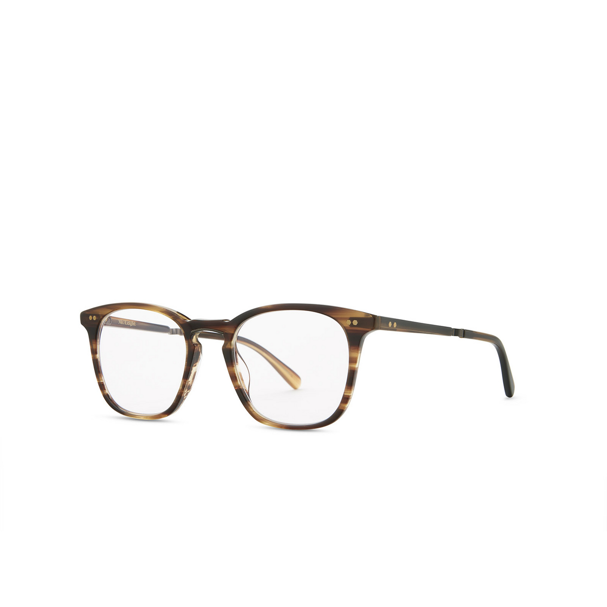 Mr. Leight GETTY C Eyeglasses KOA-ATGII Koa-Antique Gold II - three-quarters view