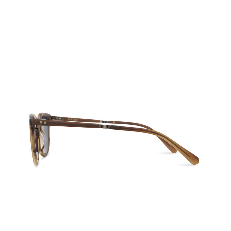 Mr. Leight GETTY II S Sunglasses ATG/BLUOPL matte beachwood-antique gold - 3/4