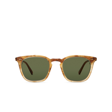Mr. Leight GETTY II S Sunglasses mrrye-atg/grn marbled rye-antique gold - front view