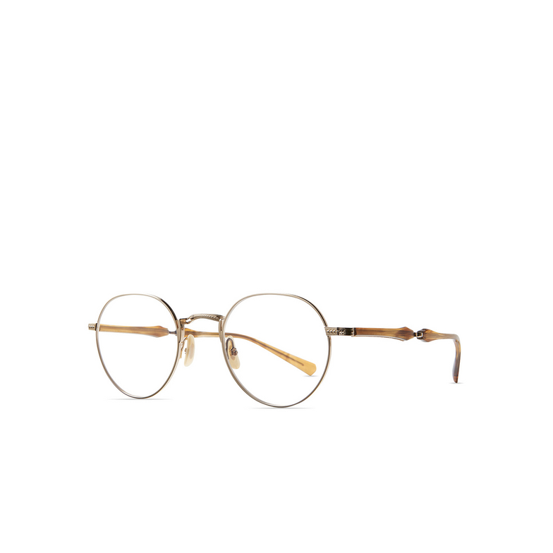 Mr. Leight HACHI II C Eyeglasses 12KG-MRRYE 12k white gold-marbled rye - 2/4