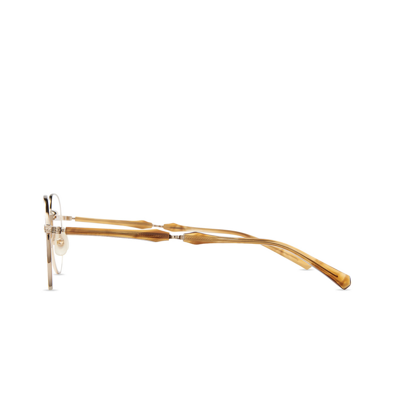 Mr. Leight HACHI II C Eyeglasses 12KG-MRRYE 12k white gold-marbled rye - 3/4