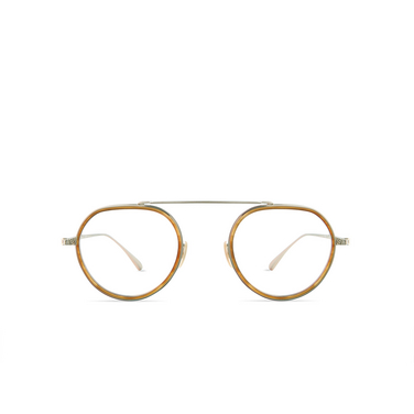 Mr. Leight KINGSTON C Eyeglasses MRRYE-12KG marbled rye-12k white gold - front view
