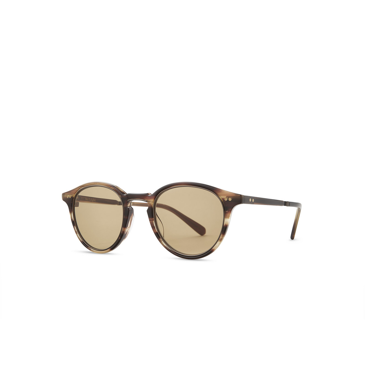 Mr. Leight MARMONT II S Sunglasses KOA-ATGII/GMED Koa-Antique Gold II - three-quarters view