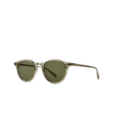 Mr. Leight MARMONT II S Sunglasses OI-WG/GRN olivine-white gold - three-quarters view