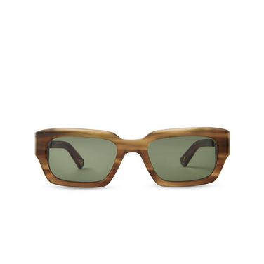 Mr. Leight MAVERICK S Sunglasses MACA-ATG/SFBOXGRN macadamia-antique gold - front view