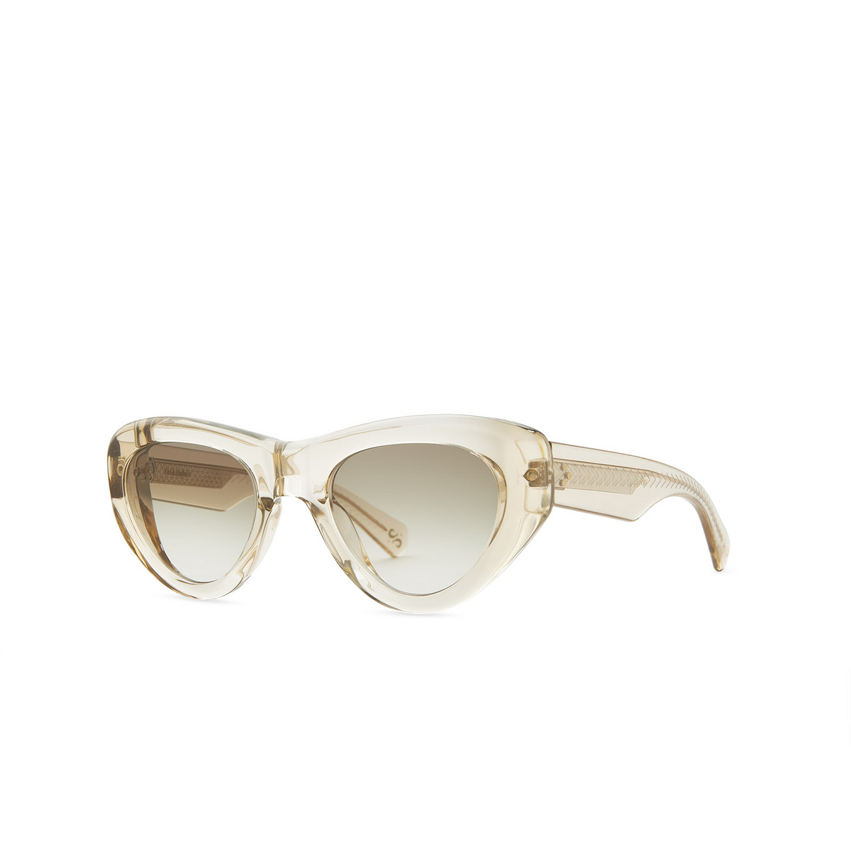 Mr. Leight REVELER S Sunglasses CHAND-12KG/SFFERNG Chandelier-12K White Gold - three-quarters view