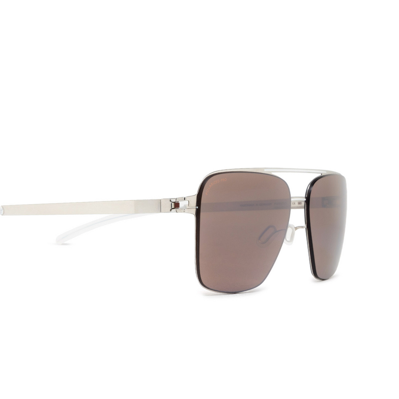 Mykita BERNIE Sunglasses 459 silver/white - 3/4