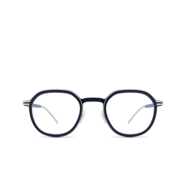 Mykita BIRCH Eyeglasses 628 mhl3-navy/shiny silver/yale bl - front view