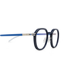 Mykita BIRCH Eyeglasses 628 mhl3-navy/shiny silver/yale bl - product thumbnail 3/4