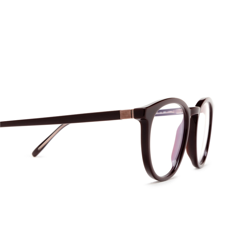 Mykita DAVU Eyeglasses 739 c126 burgundy/silk purple bron - 3/4